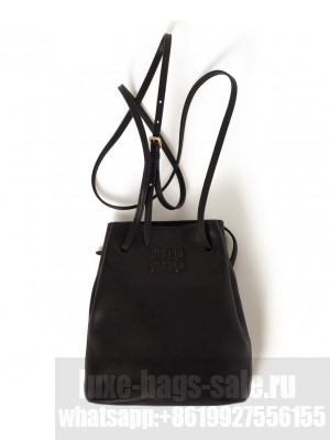Miumiu Nappa Leather Mini-bag 5NF460 Black