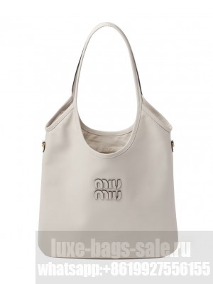 Miumiu IVY Leather Bag 5BG231 Cream
