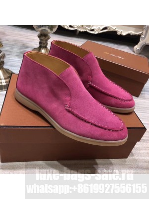 Loro Piana Open Walk Suede Booties