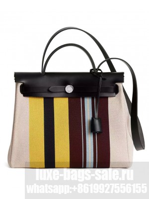 Hermes Herbag Zip 31 Laquered Bag Cream