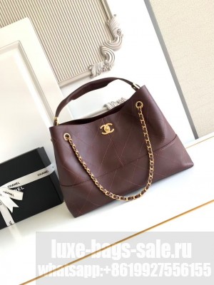 CHANEL Shopping Bag AS5434 burgundy
