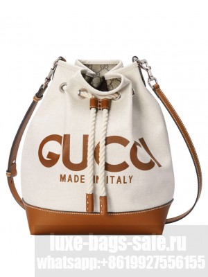 Gucci Small Shoulder Bag With Gucci Print 772856 Coffee