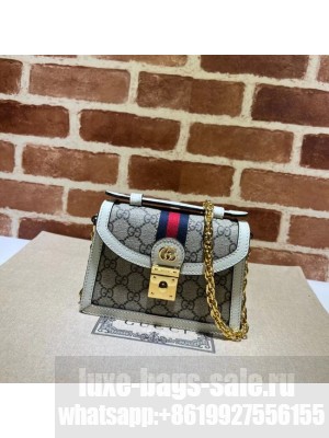 Gucci OPHIDIA MINI SHOULDER BAG A696180 white