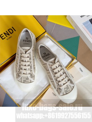Fendi Domino FF fabric Unisex low-tops sneakers 02