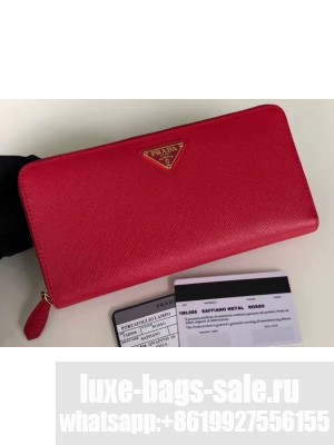 Prada Leather Zip Around Wallet 1ML506 01