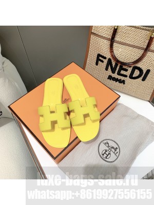 Hermes Oran Flat slippers in epsom leather 066 2021 Collection