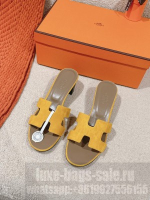 Hermes Heel 5cm Oasis Slipper Sandals 012