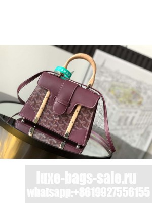 Goyard Saïgon Structuré Mini Bag Burgundy