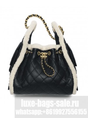 Chanel 25 Small Handbag AS5293 Black