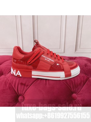 DOLCE & GABBANA UNISEX CALFSKIN 2.ZERO CUSTOM LOW-TOP SNEAKERS WITH CONTRASTING DETAILS 2022 COLLECTION 05