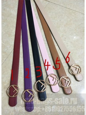Fendi F Buckle Belt 30mm Width 