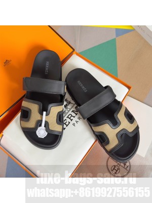 Hermes Unisex Chypre Flat Sandals 023