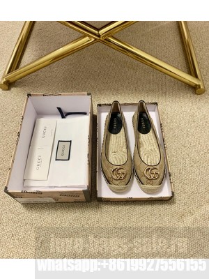 GUCCI GG MATELASSÉ CANVAS ESPADRILLES Beige 2021 Collection