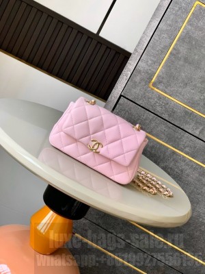 Chanel CLASSIC Original Lambskin 11.12 HANDBAG AS6563 pink