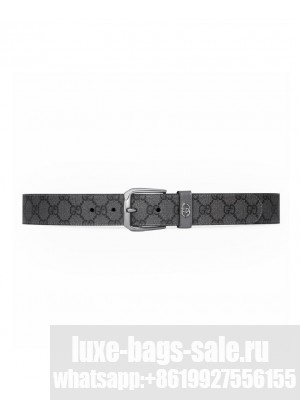 Gucci Belt With Interlocking G Detail Gray
