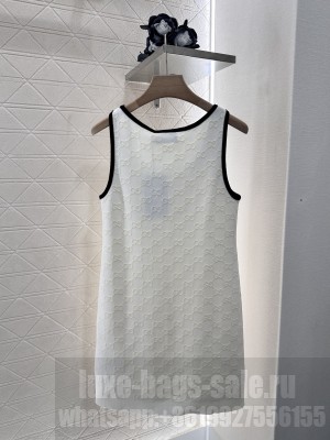 Gucci Short technical jersey dress with Web
