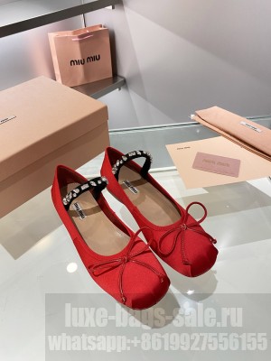 Miu Miu Satin ballerinas 011