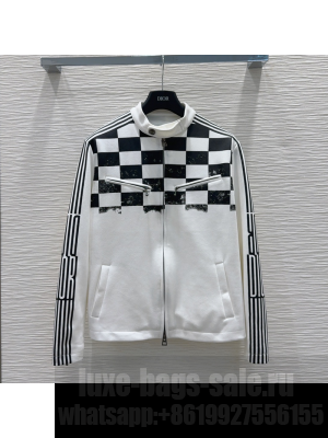 Dior Check Jacket and Skirt Set White 2025