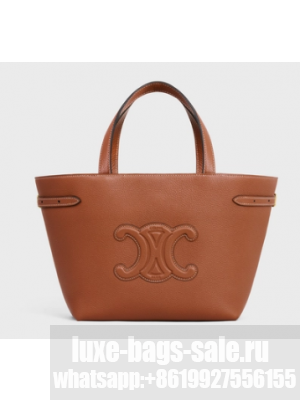 Celine MINI CABAS ANAIS CUIR TRIOMPHE IN GRAINED CALFSKIN 118613 TAN