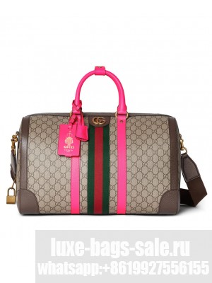Gucci Savoy Medium Duffle Bag 724642 Peachblow