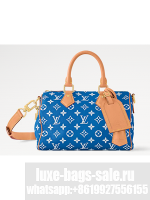 Louis Vuitton NEW Speedy P9 Bandouliere 25 M11561 Blue