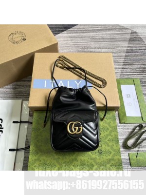 GUCCI GG MARMONT MINI SHOULDER BAG 746433 black