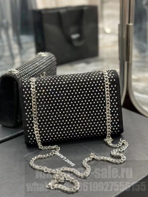 SAINT LAUREN KATE SMALL CHAIN BAG Y769330 BLACK