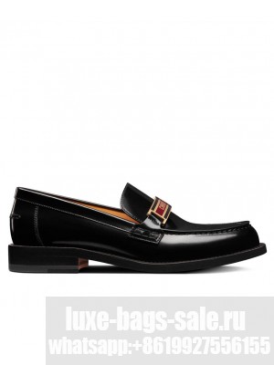 Christian Dior Women's Code Loafer Black