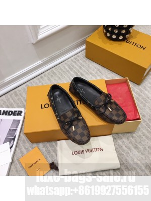 LOUIS VUITTON 1A3V37 GLORIA FLAT LOAFER Patent Damier canvas 2021 Collcetion
