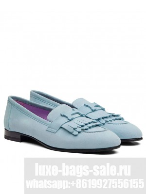 Hermes Women's Royal Loafer Light Blue