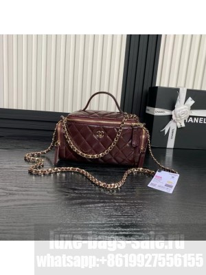 Chanel CAMERA CASE AS5222 Burgundy