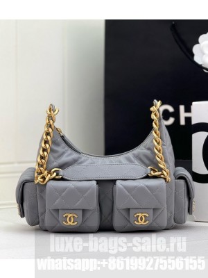 Chanel MAXI HOBO BAG AS5338 GRAY
