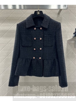 Chanel Women's Tweed Jacket Black
