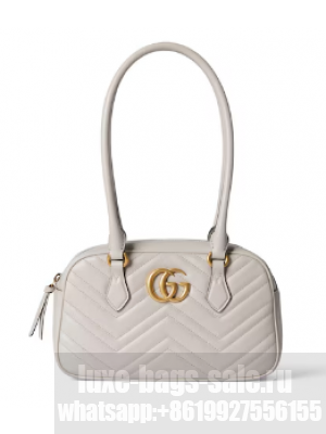 Gucci GG MARMONT SMALL TOP HANDLE BAG 795199 Light grey