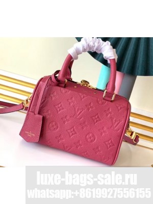 Louis Vuitton Monogram Empreinte Leather Speedy Bandouliere 20 Bag Fuchsia
