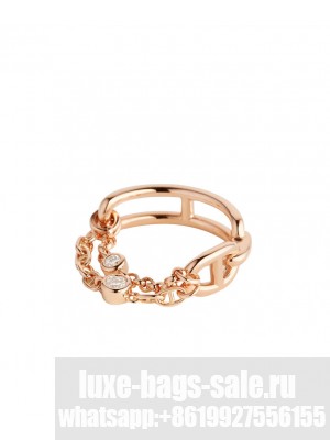 Hermes Women's Chaine D'ancre Chaos Ring, Small Model Red