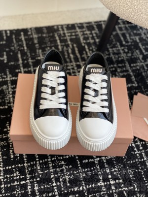 Miu Miu Calfskin EVA sneakers black