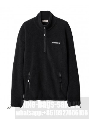 Miumiu Women's Fleece Sweatshirt Black