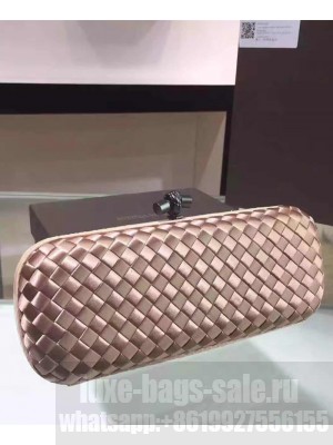 Bottega Veneta stretch knot clutch 8651# dark apricot
