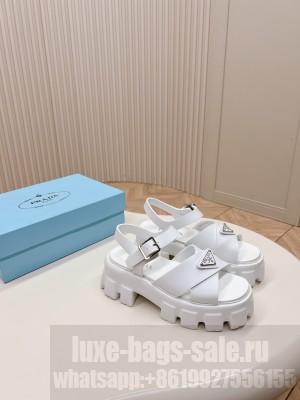 Prada Monolith rubber sandals 2024 White