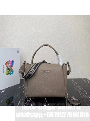 Prada Leather shoulder bag 1NC175 gray