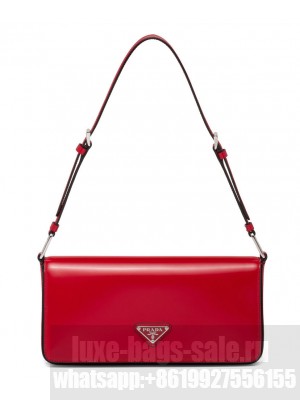 Prada Brushed Leather Prada Femme Bag 1BD323 Red