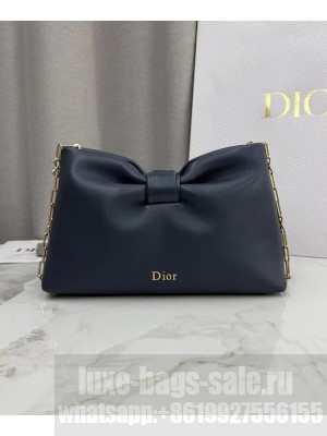 Christian Dior Mini Dior Bow Handbag Dark Blue