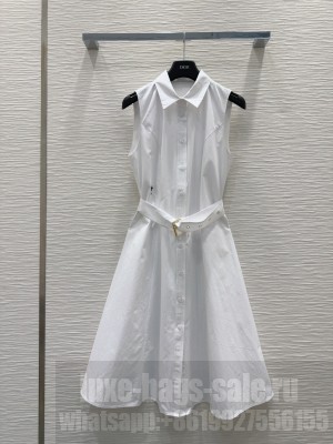 Dior Sleeveless Dress White 2025