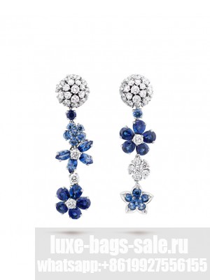 Van Cleef & Arpels Folie des Pres Earrings Blue