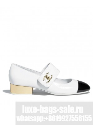 Chanel Women's Mary Janes G39732 Cream