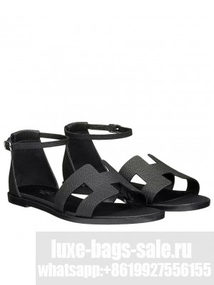 Hermes Women's Santorini Sandal Black