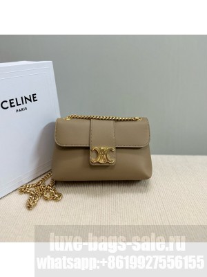 CELINE TEEN CELINE VICTOIRE BAG IN SUPPLE CALFSKIN 116593 BROWN SEPIA