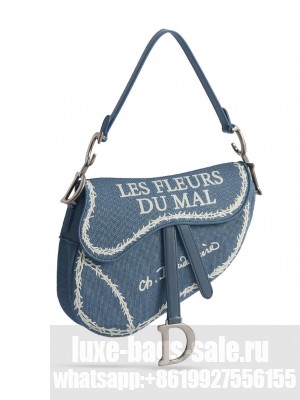 Christian Dior Saddlebag M0469 Blue