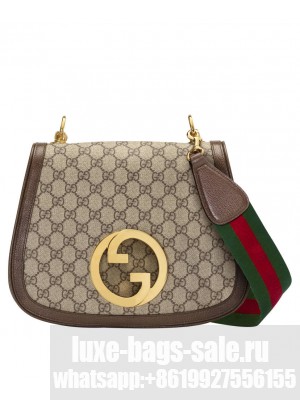 Gucci Medium Shoulder Bag With Round Interlocking G 699210 Dark Coffee